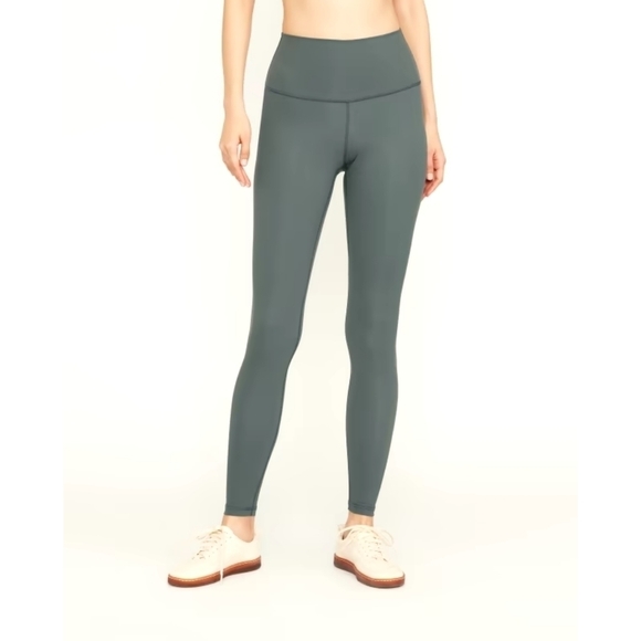 NWOT Everlane The Perform Legging High-Rise Full-Length Womens Size L Pine Green - Picture 1 of 10
